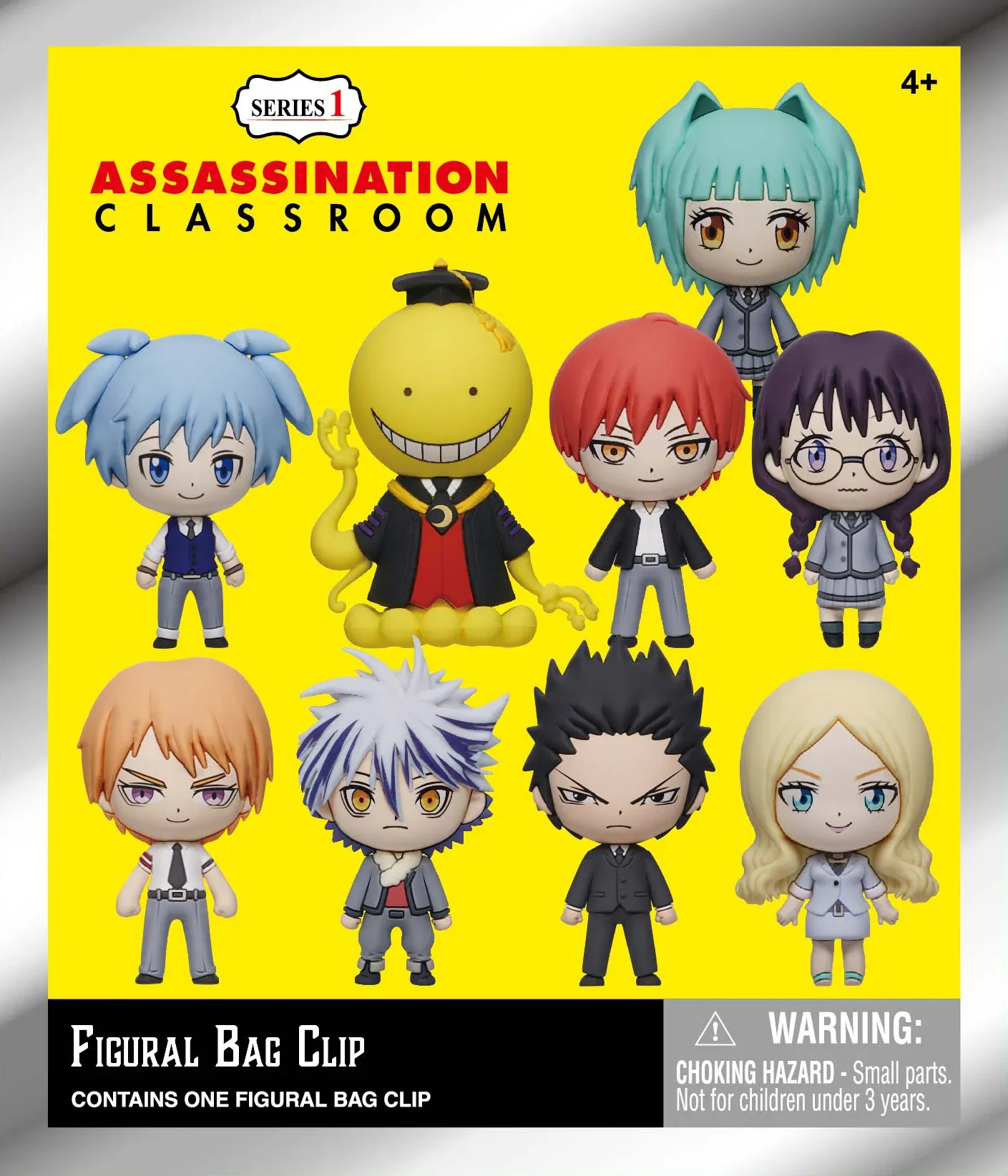 ASSASSINATION CLASSROOM - Series 1 - 3D Foam Bag Clip Blind Bag - 1 Unidade